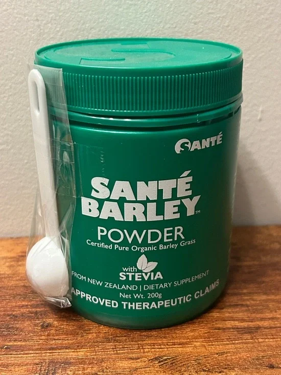 2x Santé Barley Powder with Stevia 200g - Certified Organic Barley Grass Exp2027 - Picture 2 of 12